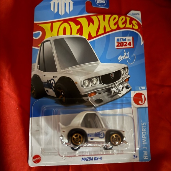 White Mazda RX-3 Toy Car - Picture 1 of 2